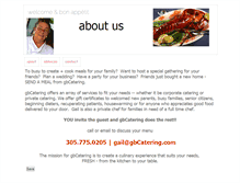 Tablet Screenshot of gbcatering.com